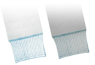 a close-up of wound dressings