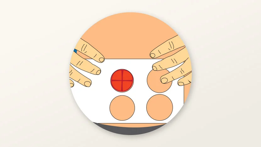 an illustration of how to measure a stoma