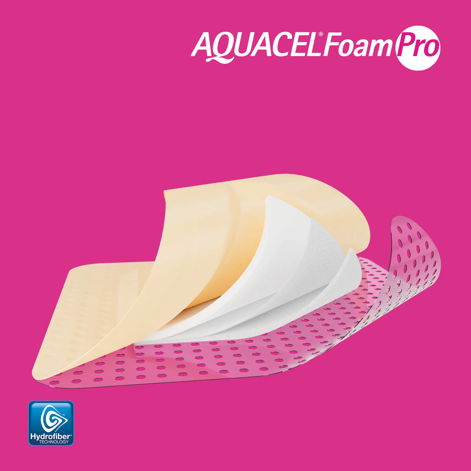 AQUACEL® Foam Pro Silikon-Schaumverband mit Schichten
